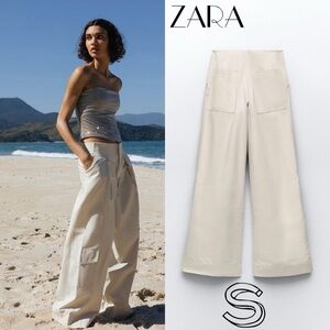 ZARA NWT FULL LENGTH PLEADED PANTS